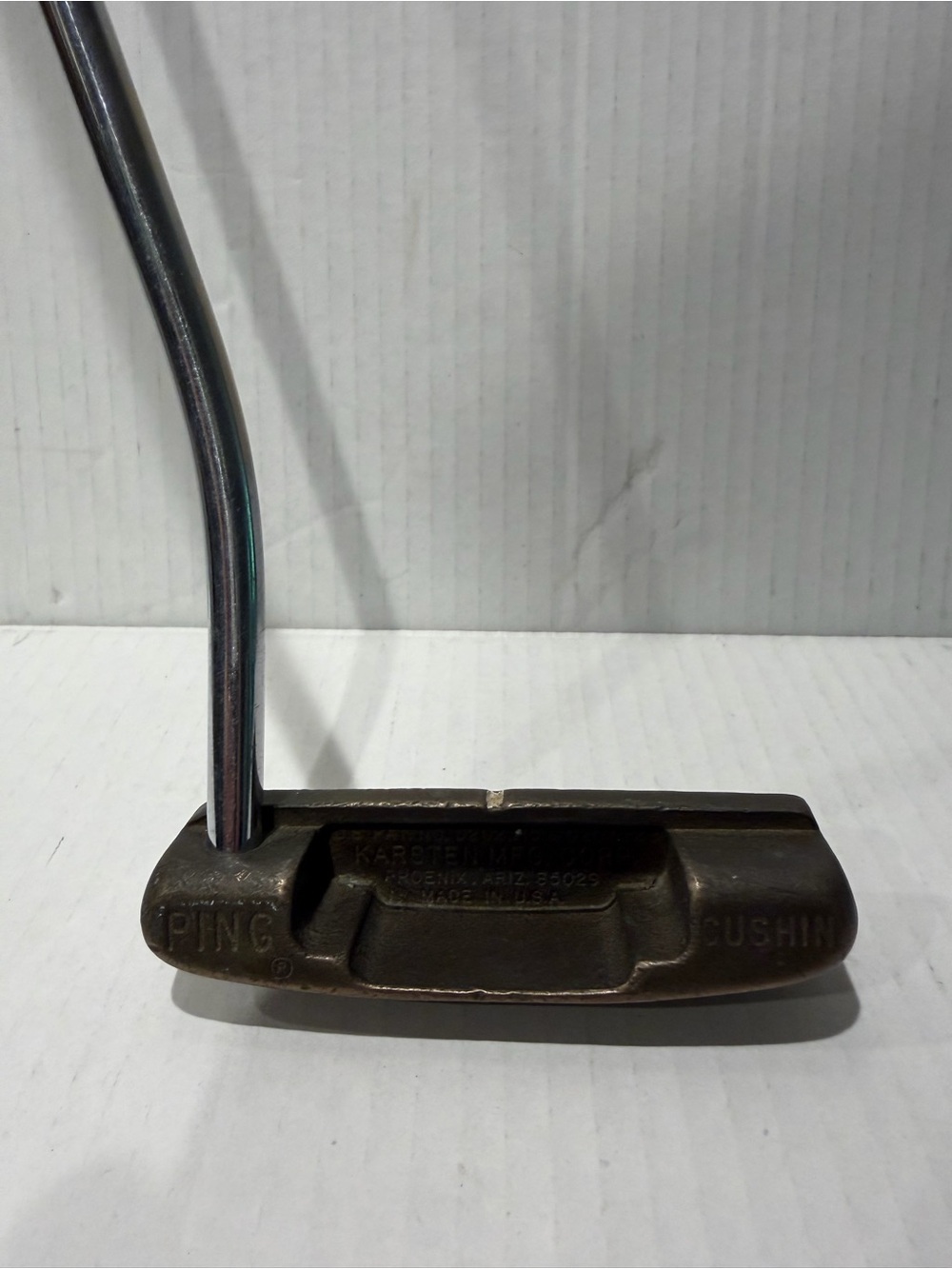 Ping Bronze/Brown Mallet-Style Putter Head with Chrome Shaft